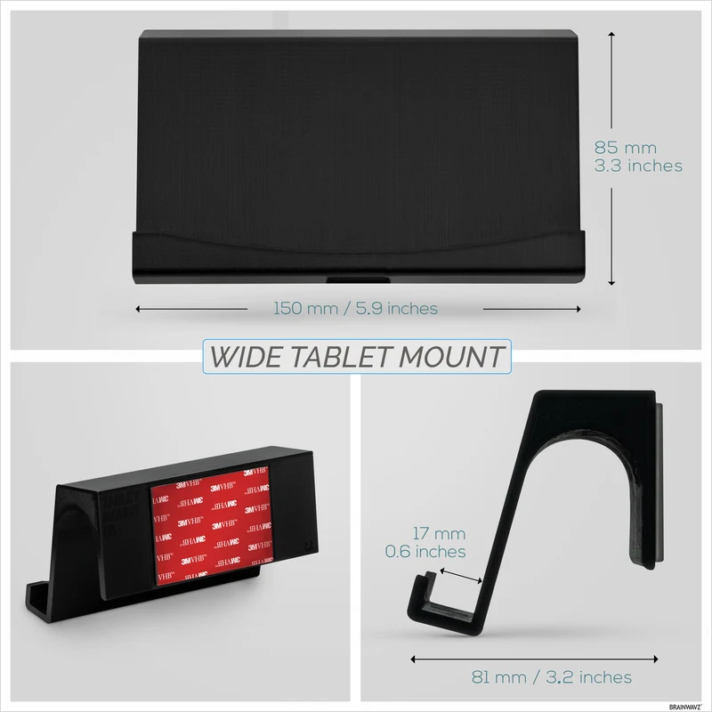 Support mural adhésif pour iPad et tablette Android - TM03