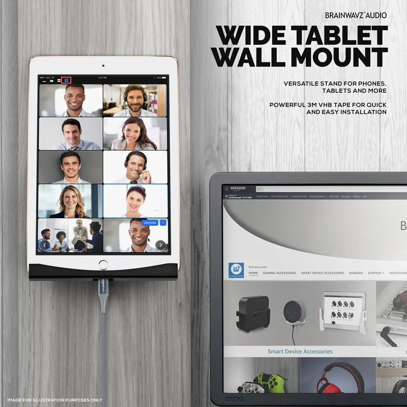 Support mural adhésif pour iPad et tablette Android - TM03