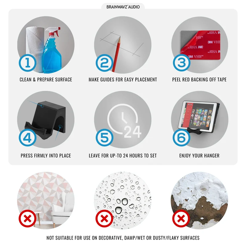 Support de bureau et mural pour téléphone et tablette Tasan
