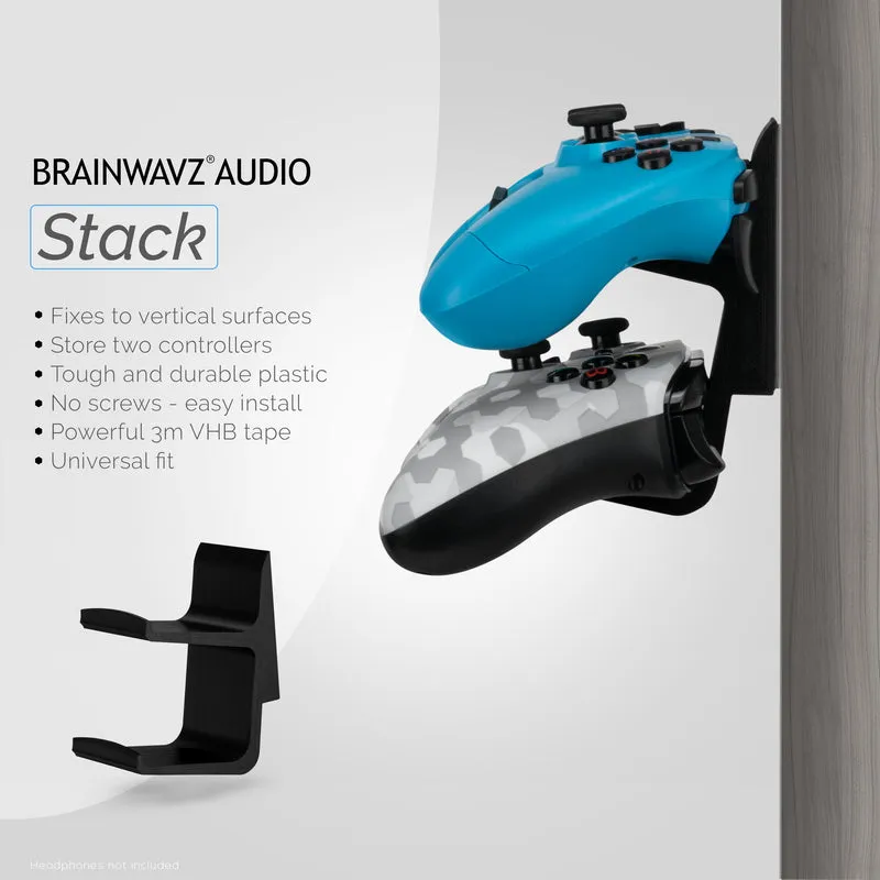 The Stack - Support mural pour contrôleur de jeu universel double - Convient pour Xbox, PS5/PS4 et plus