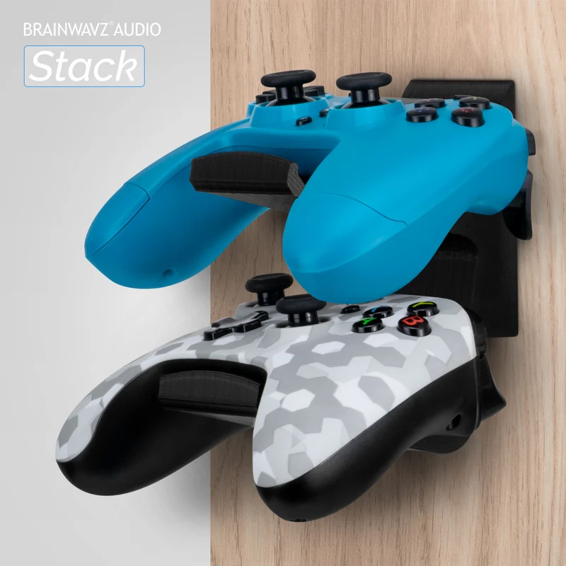 The Stack - Support mural pour contrôleur de jeu universel double - Convient pour Xbox, PS5/PS4 et plus
