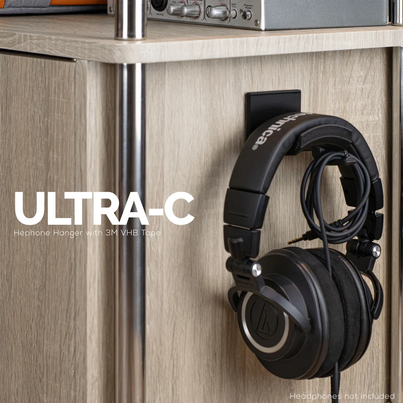 Ultra-C : Support de suspension pour casque avec crochet de câble