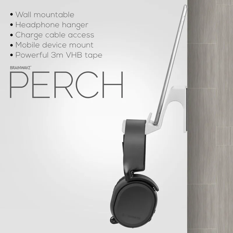 The Perch - Support pour tablette/téléphone et support pour casque - iPhone, iPad et la plupart des appareils Android