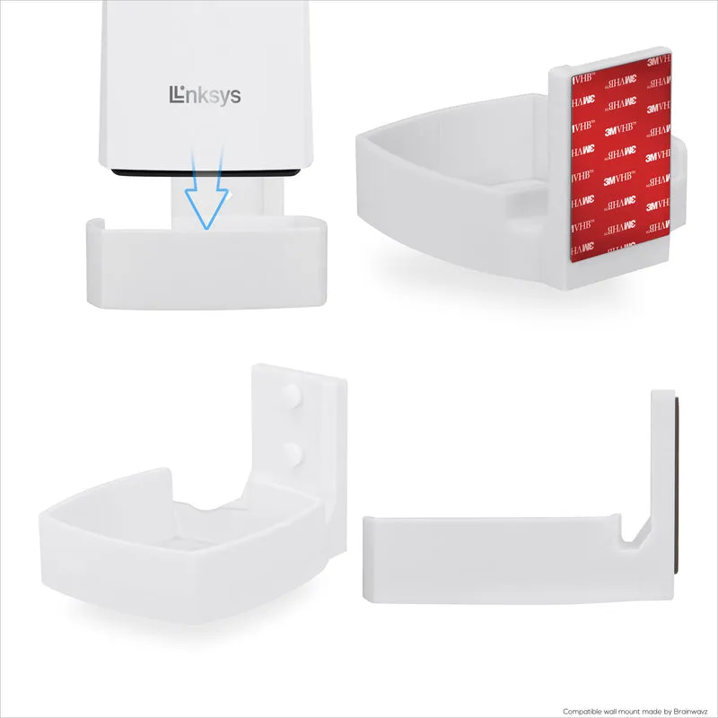 Support mural pour routeur Linksys MX4200 Mesh WiFi 6 (AX4200), support de support facile à installer, réduit les interférences et l'encombrement