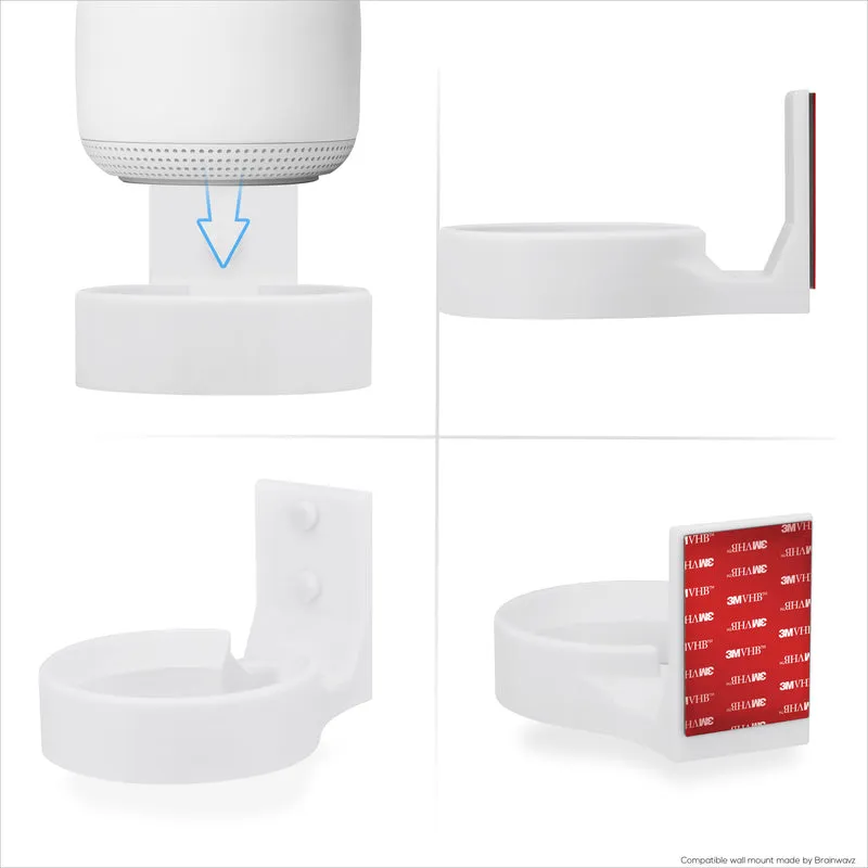 Support mural pour routeur Google Nest et Point WiFi Nest, support facile à installer, réduit les interférences et l'encombrement