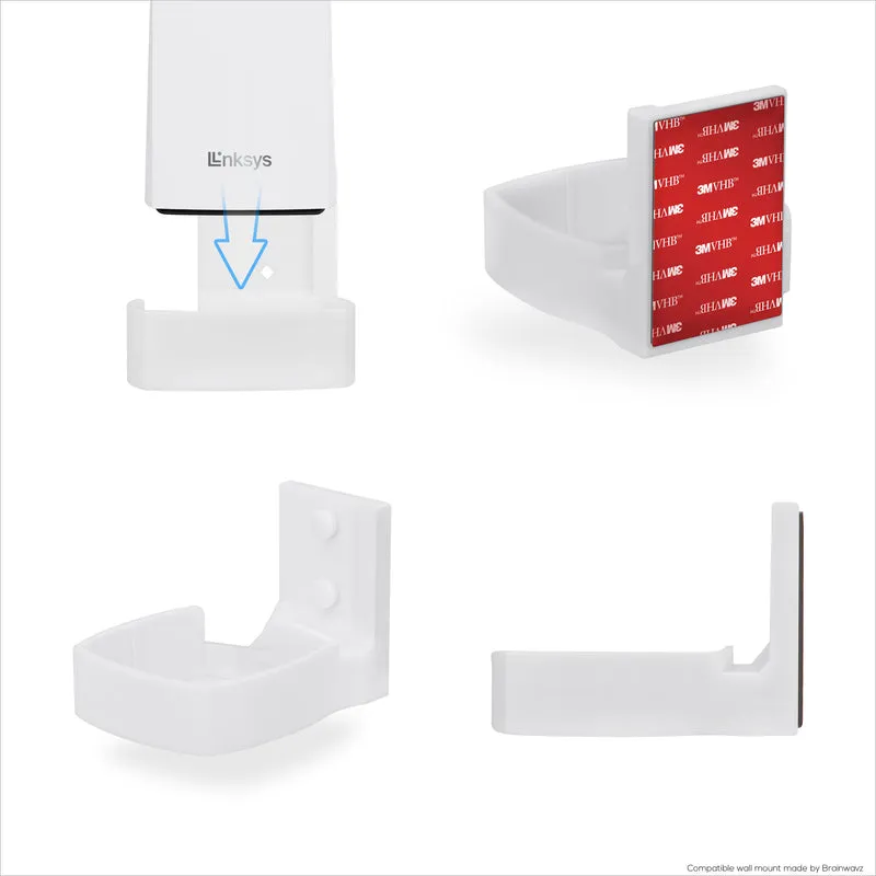 Support mural pour routeur WiFi Linksys Atlas 6/Atlas Pro 6, support facile à installer, réduit les interférences et l'encombrement