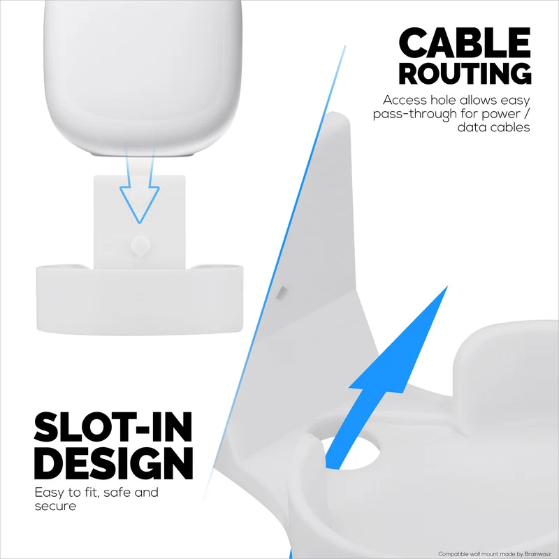 Support mural pour routeur maillé Google Nest WiFi Pro 6E, support facile à installer, réduit les interférences et l'encombrement
