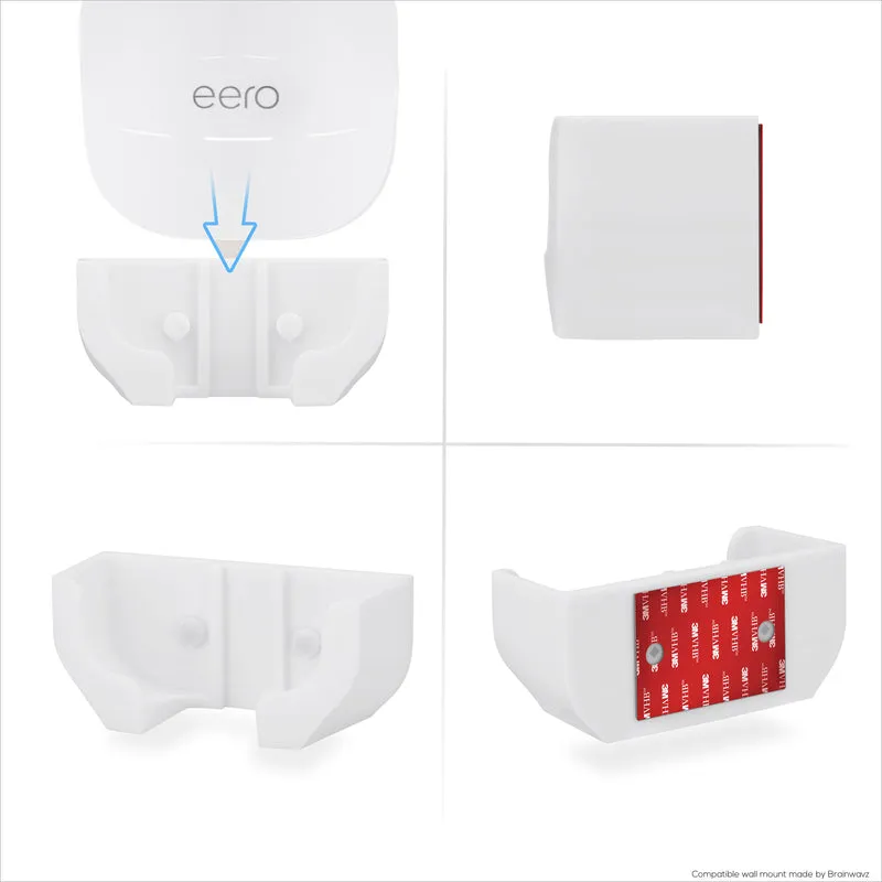 Support mural compatible avec le routeur WiFi maillé EERO Pro 6 et EERO Pro 6E, réduit les interférences et l'encombrement