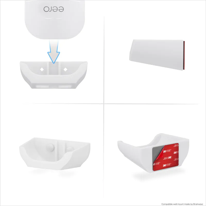 Support mural sans vis pour routeur Wifi maillé EERO 6 Plus (FONCTIONNE UNIQUEMENT AVEC 6 PLUS), adhésif VHB puissant, facile à installer, réduit les interférences et augmente la portée, montage à coller et à visser