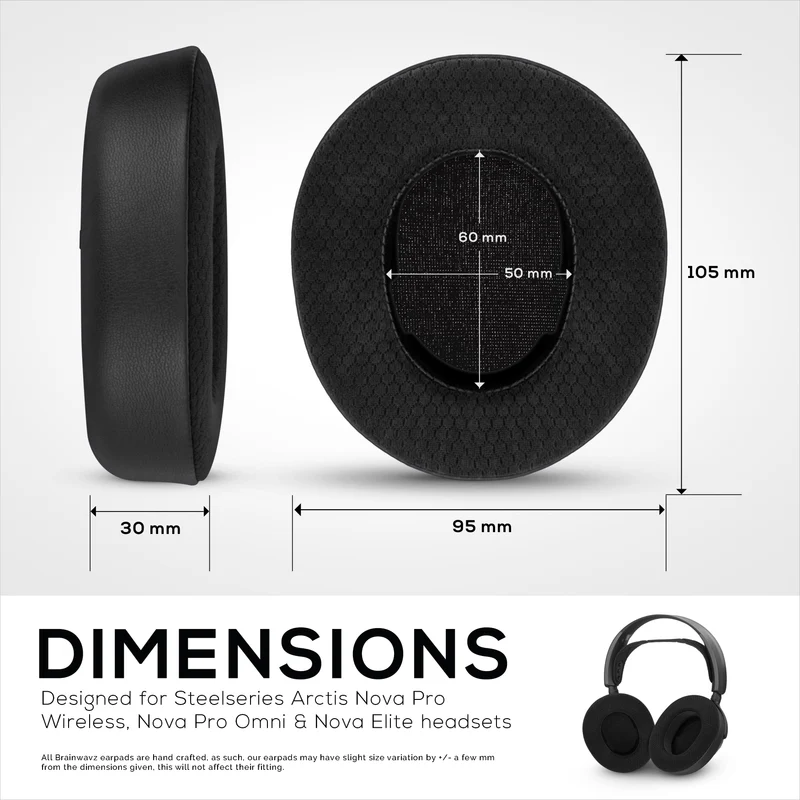 Casque sans fil Steelseries Arctis Nova Pro, coussinets Omni et Elite : gel hybride et mousse à mémoire de forme pour une épaisseur, une durabilité et une isolation sonore accrues
