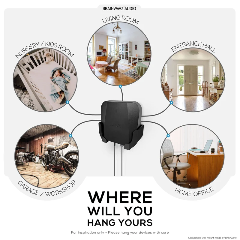 Support mural compatible avec Wyze PRO (AXE5400) routeur maillé Wi-Fi 6E tri-bande, support de support facile à installer, réduit les interférences et l'encombrement