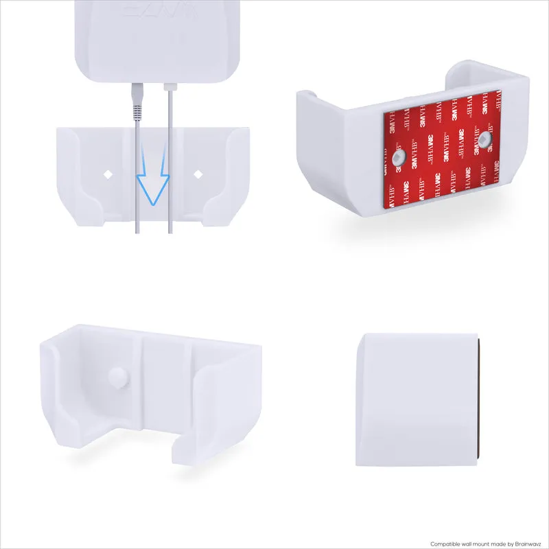 Support mural sans vis pour routeur maillé Wyze WiFi 6 AX3000, adhésif VHB puissant, facile à installer, réduit les interférences et augmente la portée, montage à coller et à visser