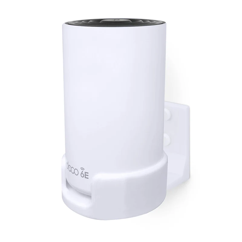 Support mural sans vis pour TP-Link Deco X68, XE70, XE75, XE75 PRO, AXE5300 et AXE5400, facile à installer, sans salissures, réduit les interférences et augmente la portée, support adhésif, blanc par Brainwavz
