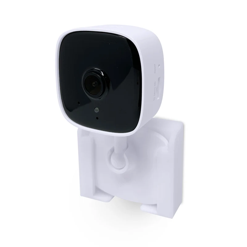 Paquet de 2 supports muraux adhésifs pour caméra C100 TP-Link Tapo, support facile à installer, sans gâchis, réduit les angles morts et visualisation améliorée, installation à coller et à visser