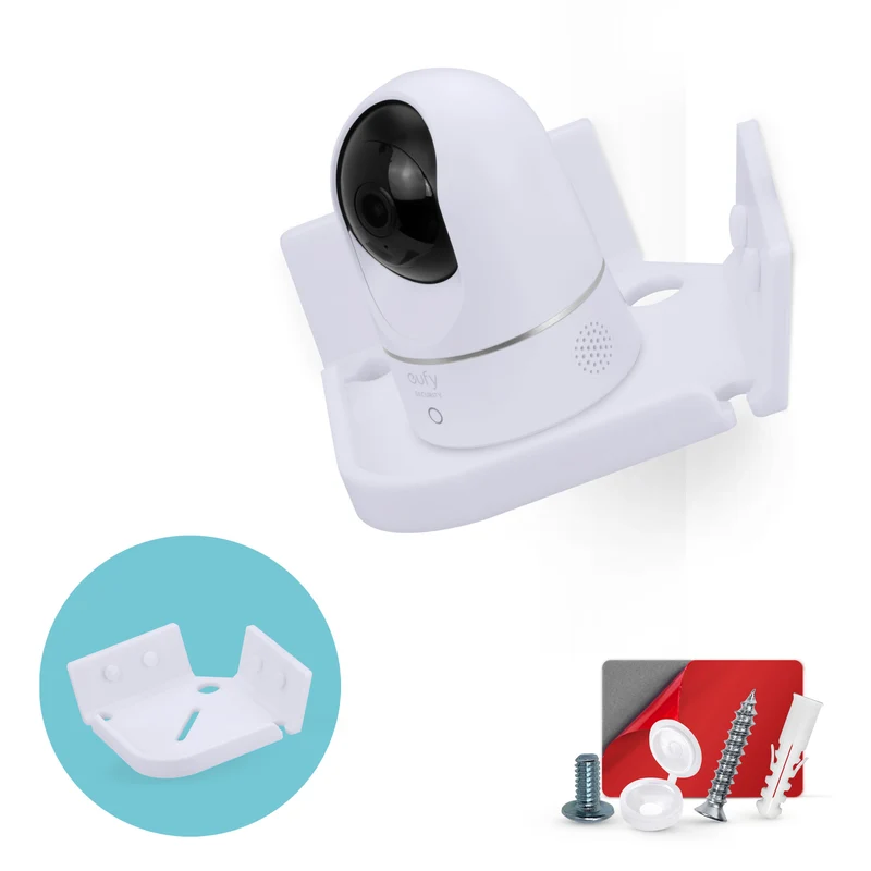 Support mural pour moniteur bébé et caméra de sécurité incliné compatible avec Wansview, Blink, TP Link, Ring et plus (CRN04)