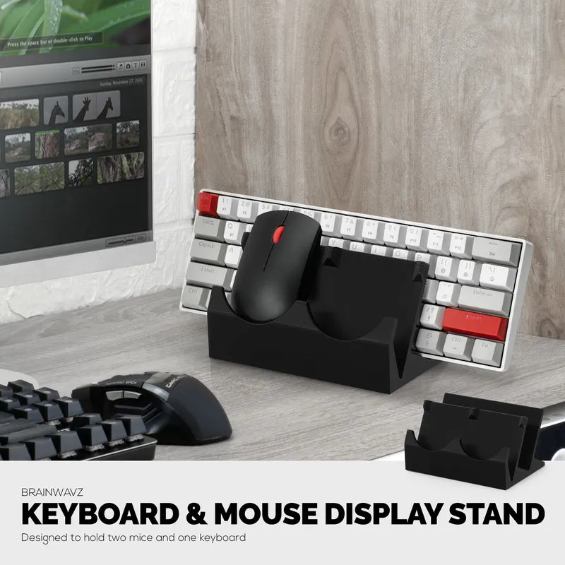Support pour clavier de bureau et double souris PC, réduit l'encombrement, mieux organiser votre bureau, convient à toutes les tailles de clavier et de souris (DK03)
