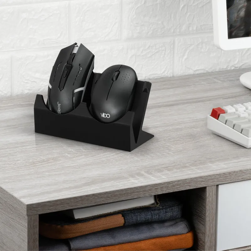 Support de souris de bureau double PC, adapté aux petites ou grandes souris de jeu et de bureau de Logitech, Razer, Corsair et plus