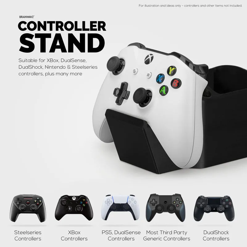 Manette de jeu, télécommande TV et stylos crayons papeterie stockage support organisateur de bureau, conception universelle pour Xbox ONE PS5 PS4 PC Gamepads (D04)