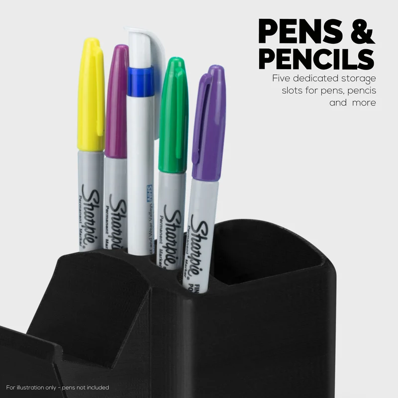Manette de jeu, télécommande TV et stylos crayons papeterie stockage support organisateur de bureau, conception universelle pour Xbox ONE PS5 PS4 PC Gamepads (D04)