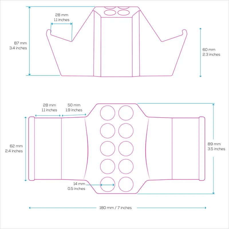 Support de contrôleur de jeu et support organisateur de stylo de bureau avec dix emplacements pour stylos, crayons, papeterie, outils d'artisanat et plus encore - Design universel pour PS5 XBOX SERIES X ONE PS4 SWITCH PC Gamepads - D05