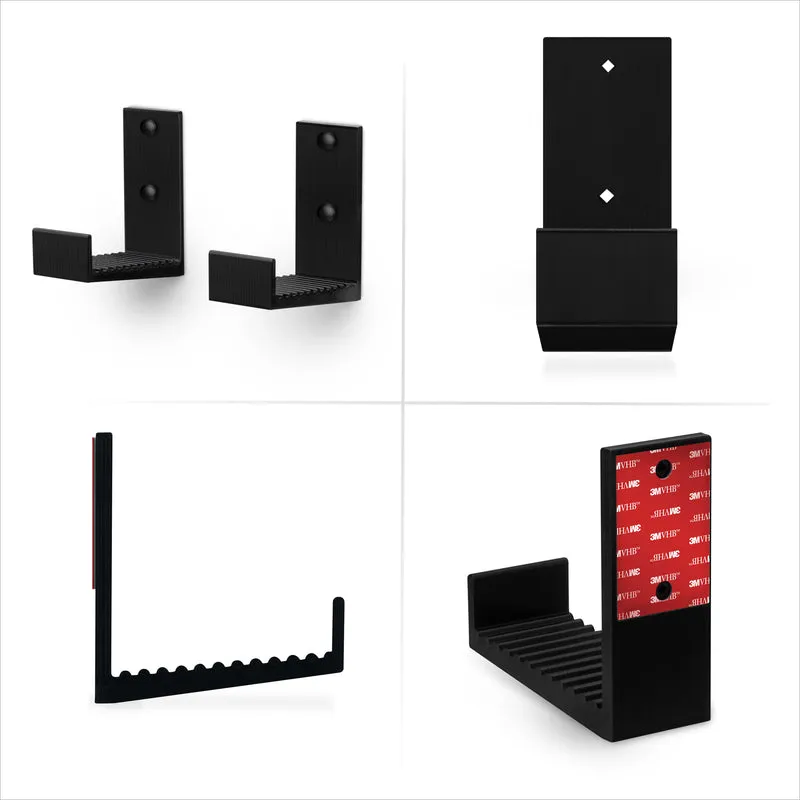 Support de suspension mural pour boîtier de câble 4.5 pouces, adhésif et à visser, pour routeurs, ordinateurs portables, modem, Wi-Fi maillé, Apple TV, commutateur réseau, etc.