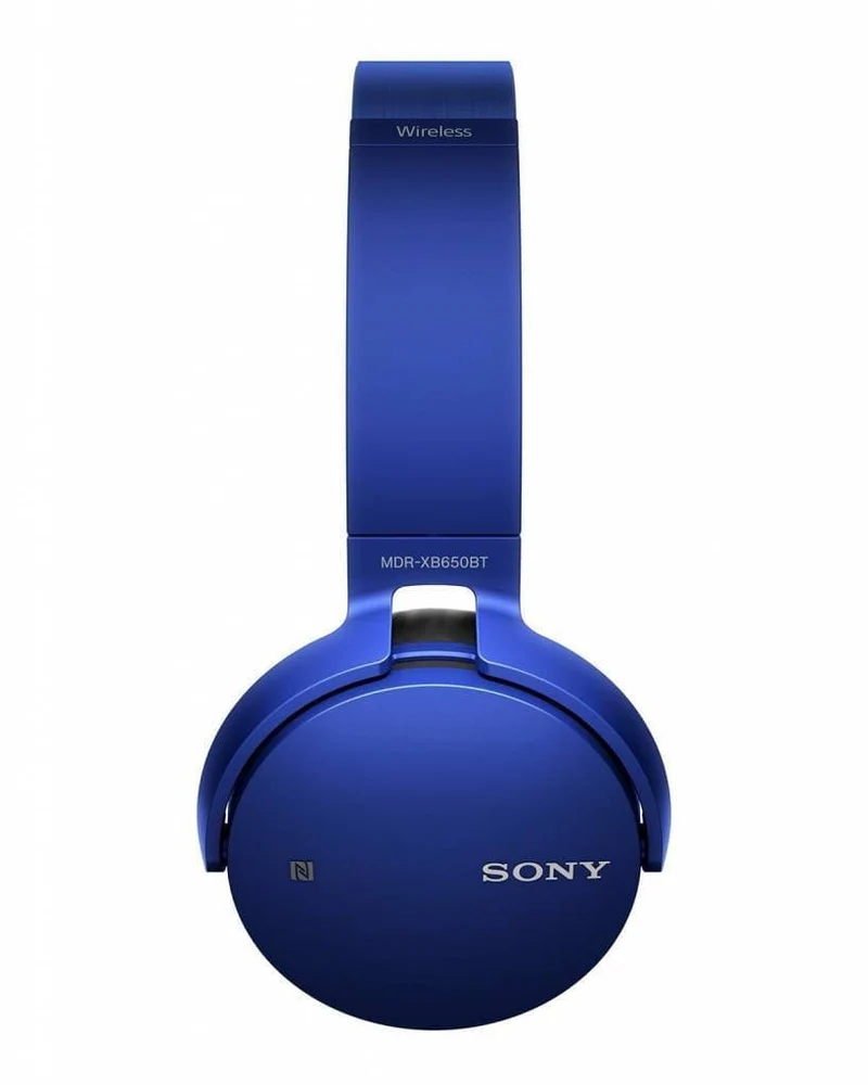 Sony MDR-XB650BT headphones with mic, XB Series full size - wireless - Bluetooth - NFC