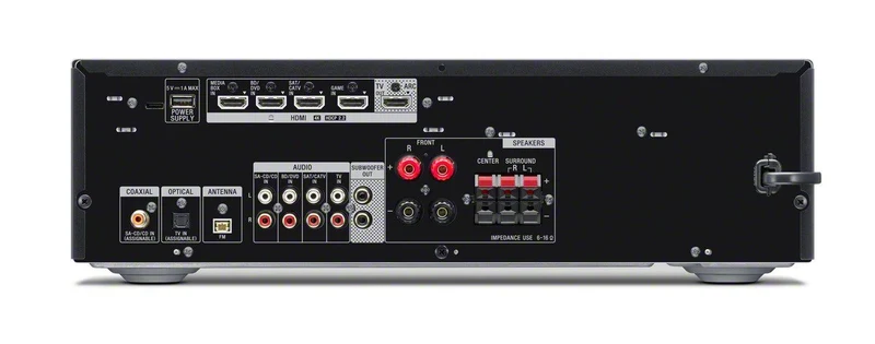 Sony STRDH590 5.2 multi-channel 4k HDR AV Receiver with Bluetooth Audio Component, Black