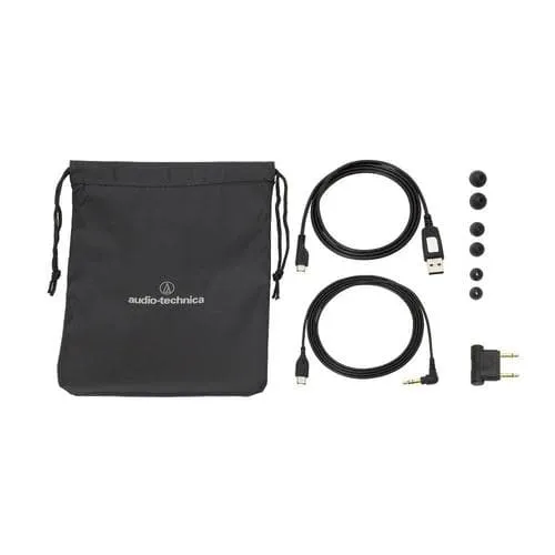 Audio-Technica ATH-ANC40BT Consumer QuietPoint Noise-Cancelling Wireless In-Ear Headphones