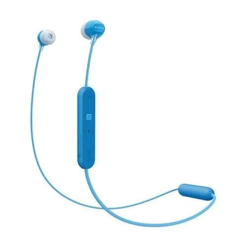 Sony WI-C300 wireless earphones with mic - Blue