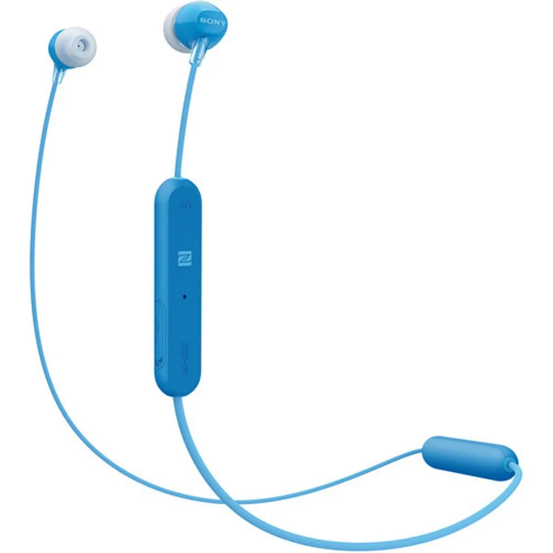 Sony WI-C300 wireless earphones with mic - Blue