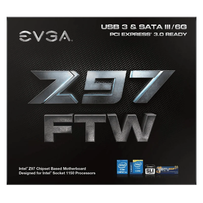 EVGA Z97 FTW LGA1150 ATX 4 DIMM Dual Channel DDR3 2666MHz Motherboard 142 HR E977 KR