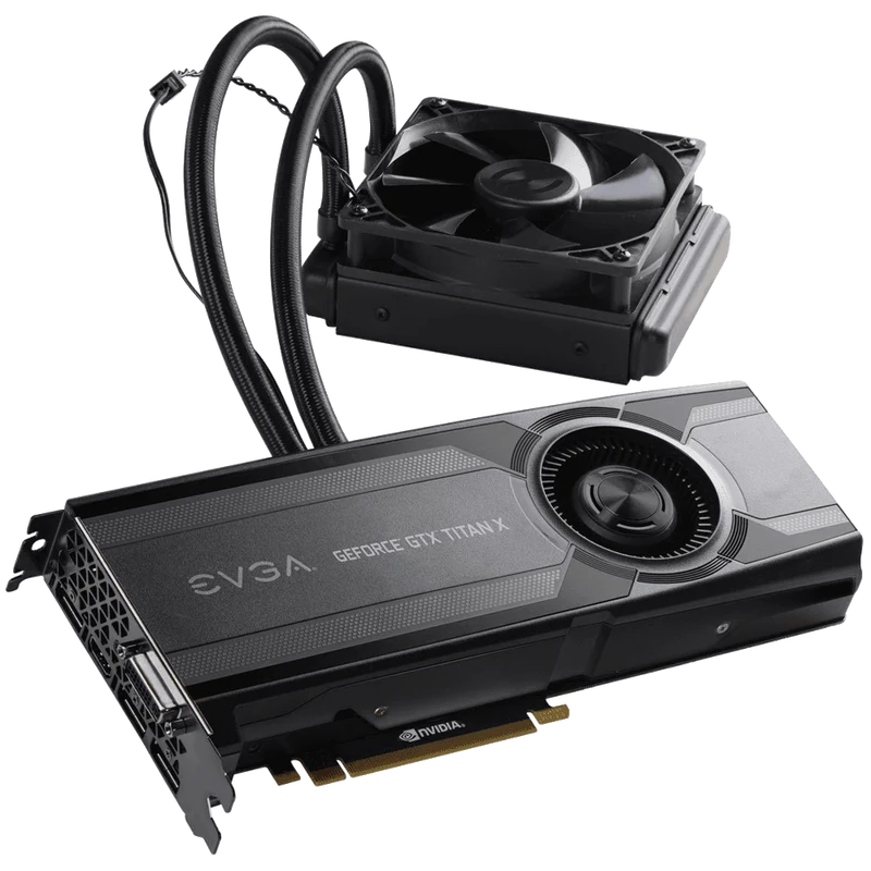 EVGA GeForce GTX Titan X Hybrid 12 GB GDDR5 Air Water Hybrid Graphics Card 12G P4 1999 KR