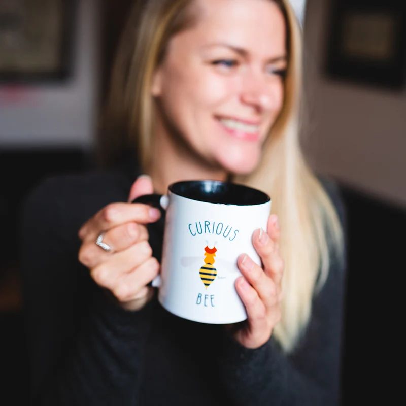 Personalized mug - White & black