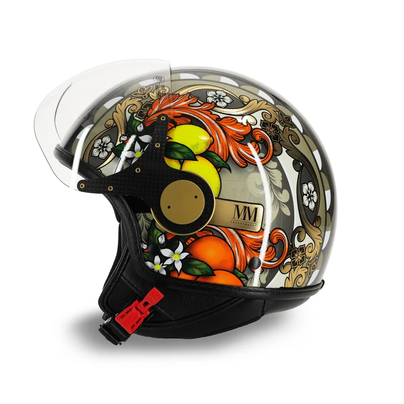 Casque Sicilia Magnolia Noir Brillant en édition limitée MM Independent