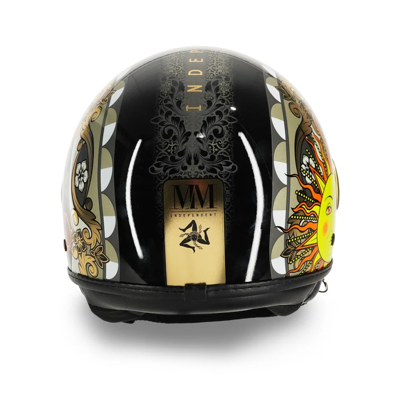 Casque Sicilia Magnolia Noir Brillant en édition limitée MM Independent