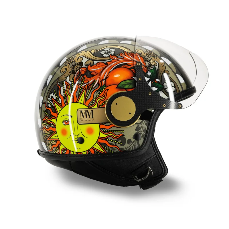 Casque Sicilia Magnolia Noir Brillant en édition limitée MM Independent