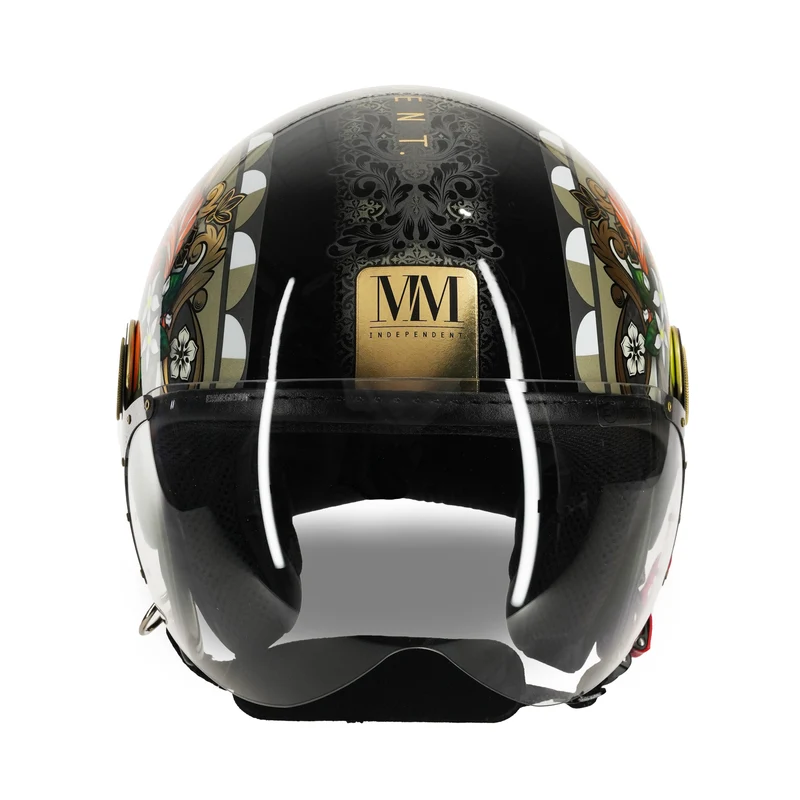 Casque Sicilia Magnolia Noir Brillant en édition limitée MM Independent
