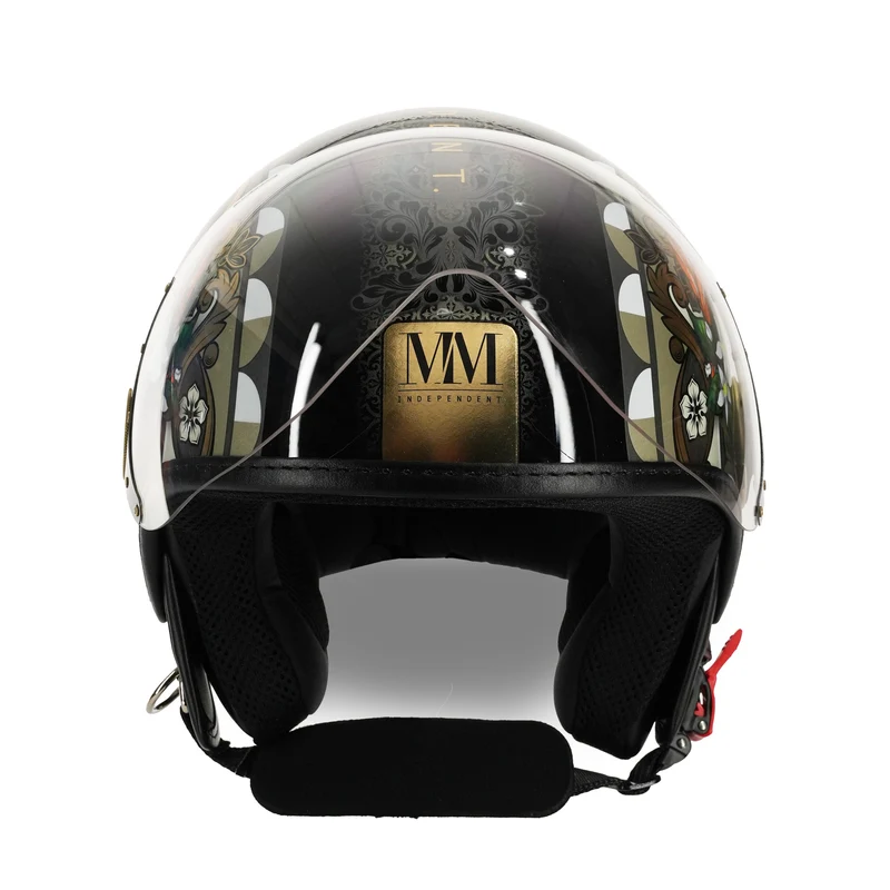 Casque Sicilia Magnolia Noir Brillant en édition limitée MM Independent