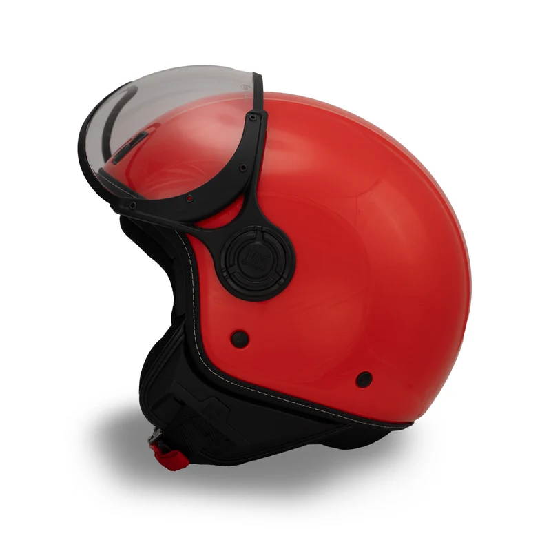 Casque JET A-Ventura rouge uni de MM Independent