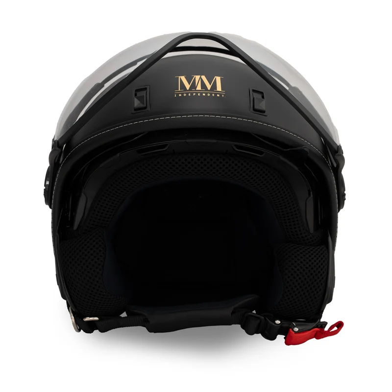 Casque JET A-Ventura noir monochrome de MM Independent