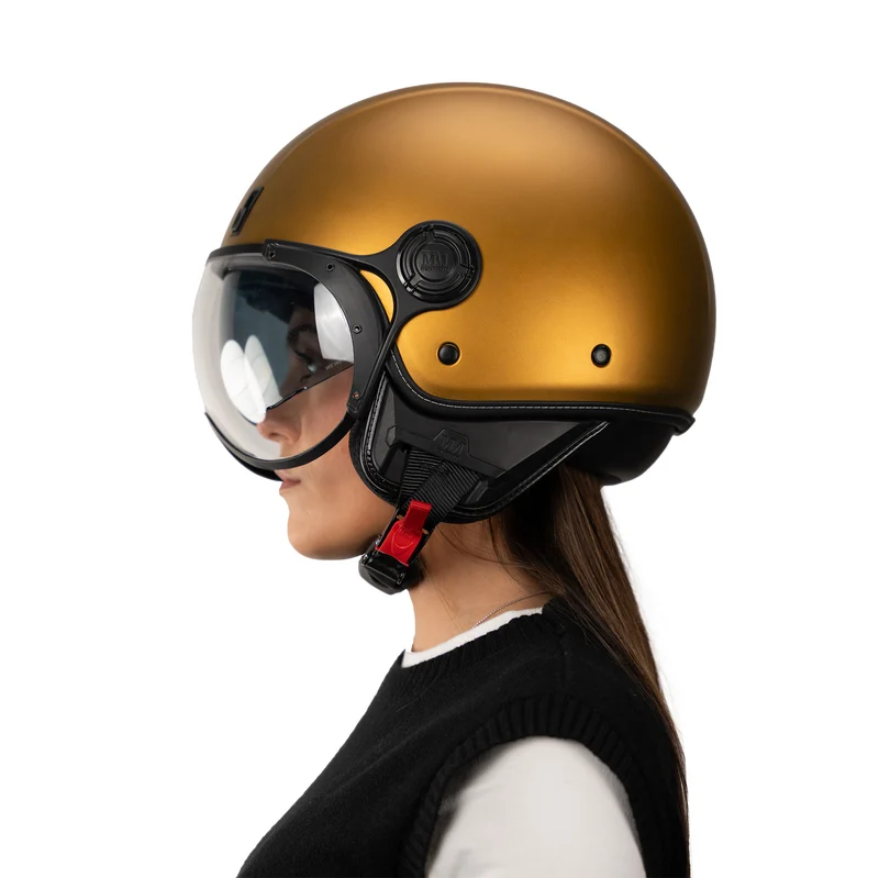 Casque JET A-Ventura Gold Monochrome de MM Independent
