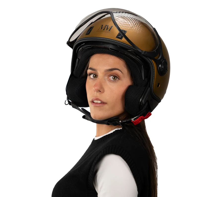 Casque JET A-Ventura Gold Monochrome de MM Independent