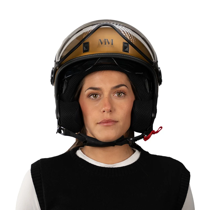 Casque JET A-Ventura Gold Monochrome de MM Independent