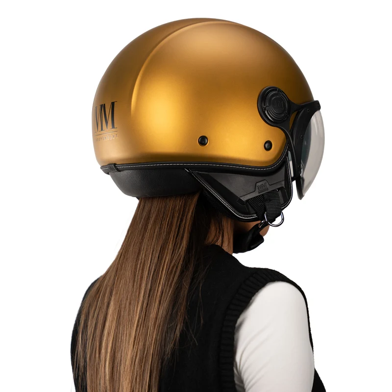 Casque JET A-Ventura Gold Monochrome de MM Independent