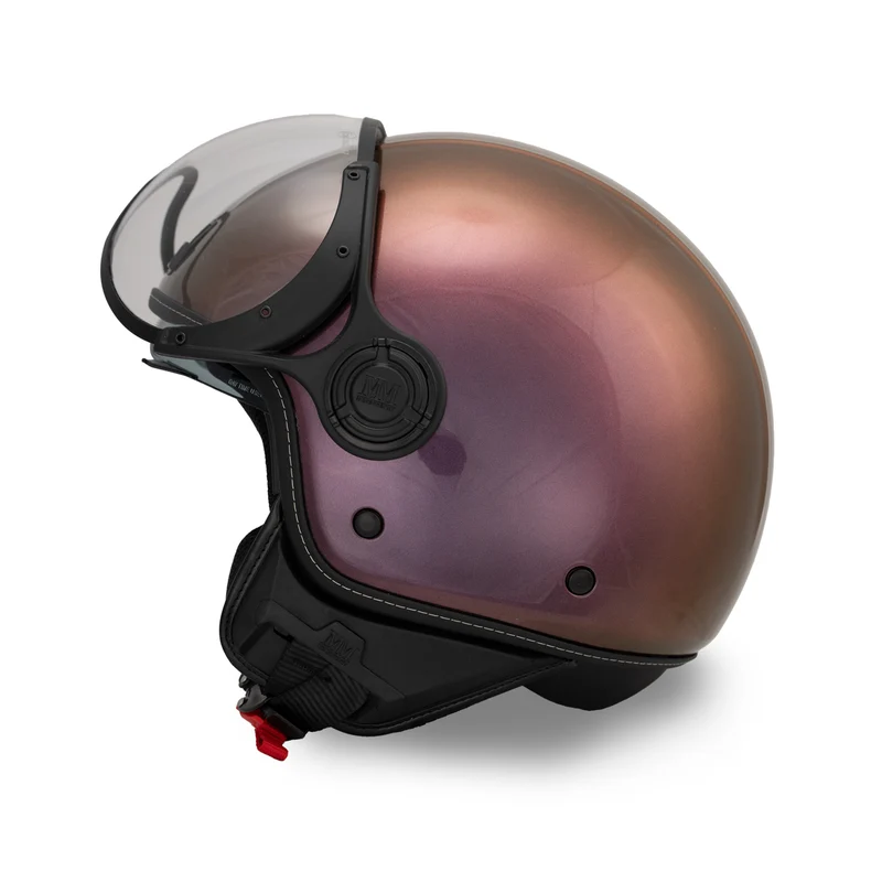 Casque JET A-Ventura Cameleon Magenta irisé monochrome de MM Independent