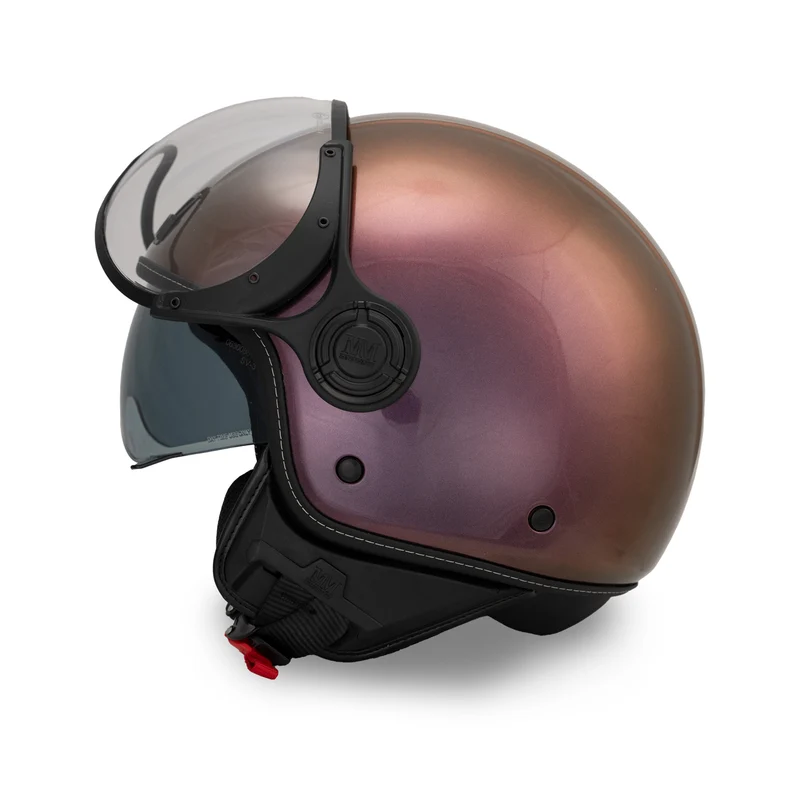 Casque JET A-Ventura Cameleon Magenta irisé monochrome de MM Independent