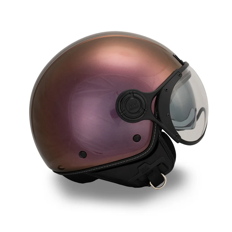 Casque JET A-Ventura Cameleon Magenta irisé monochrome de MM Independent
