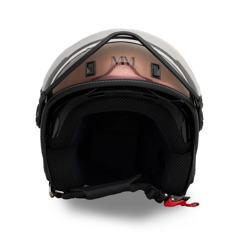 Casque JET A-Ventura Cameleon Magenta irisé monochrome de MM Independent