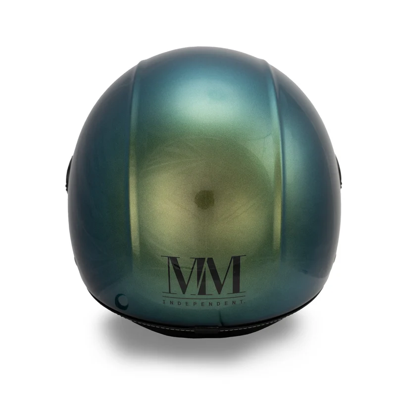 Casque JET A-Ventura Moscondoro vert irisé monochrome de MM Independent