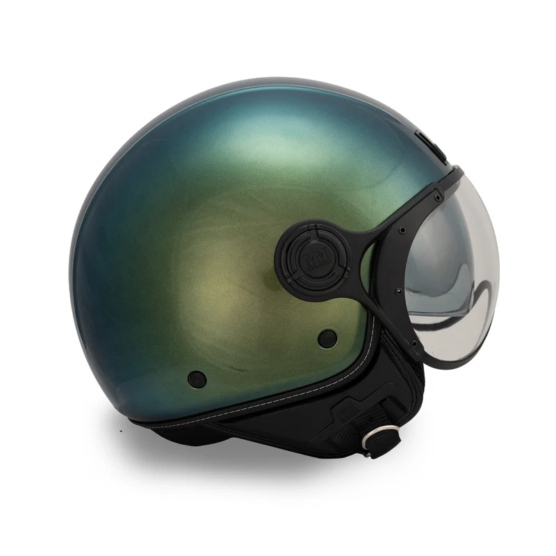 Casque JET A-Ventura Moscondoro vert irisé monochrome de MM Independent